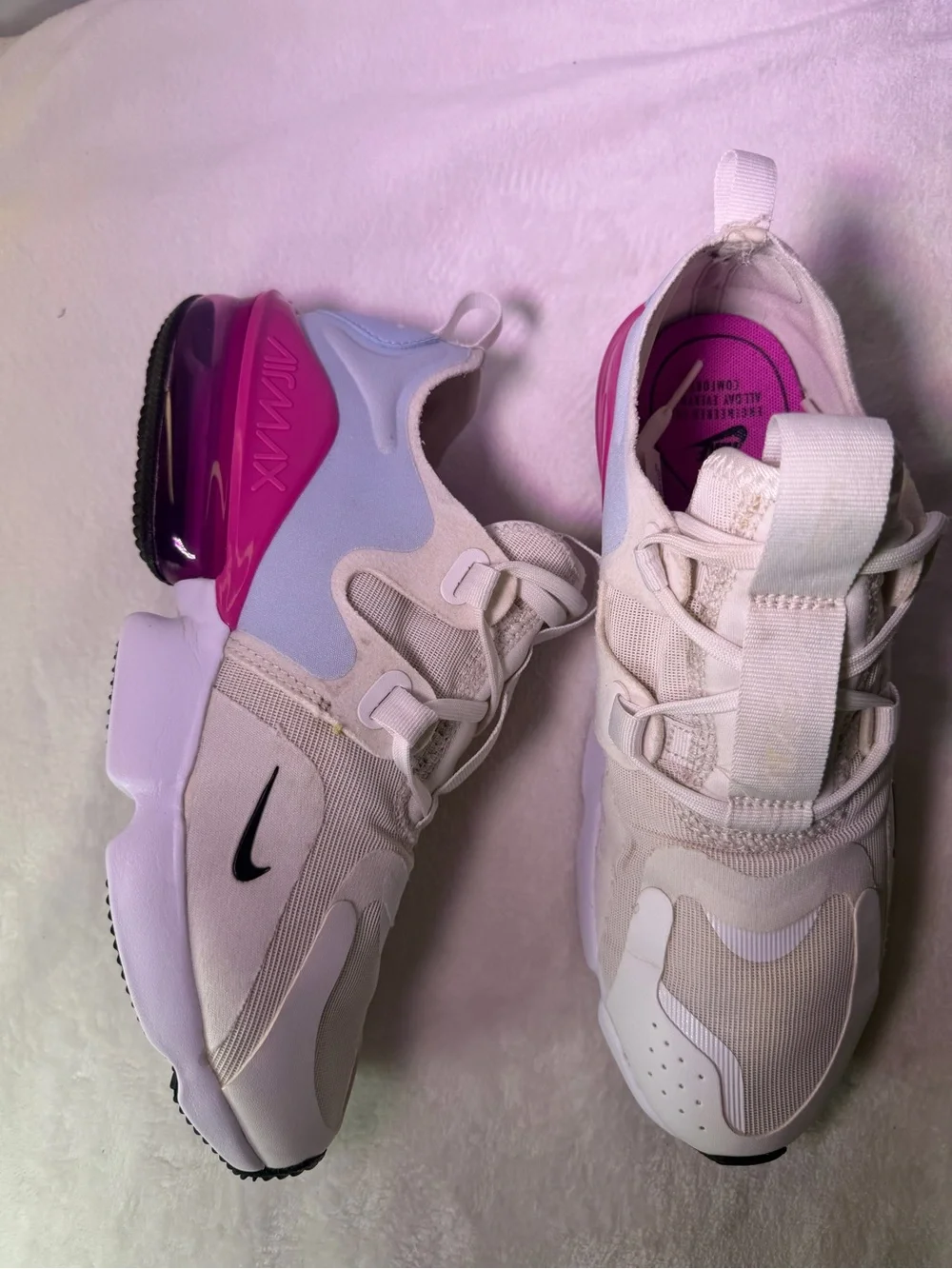 Nike Women’s Air Max White Blue Pink Sneakers